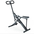 2-in-1 Squat Rowing Machine Adjustable Resistance Home Leg Glute Trainer 350LBS With LCD Monitor