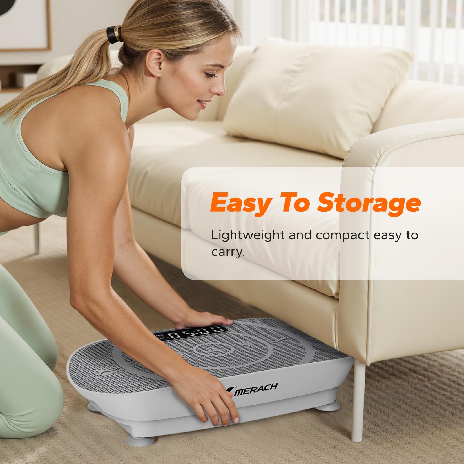 330LBS Slim Vibration Plate Lymphatic Drainage Full Body Home Fitness Trainer