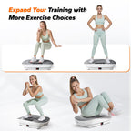 330LBS Slim Vibration Plate Lymphatic Drainage Full Body Home Fitness Trainer