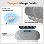 330LBS Slim Vibration Plate Lymphatic Drainage Full Body Home Fitness Trainer