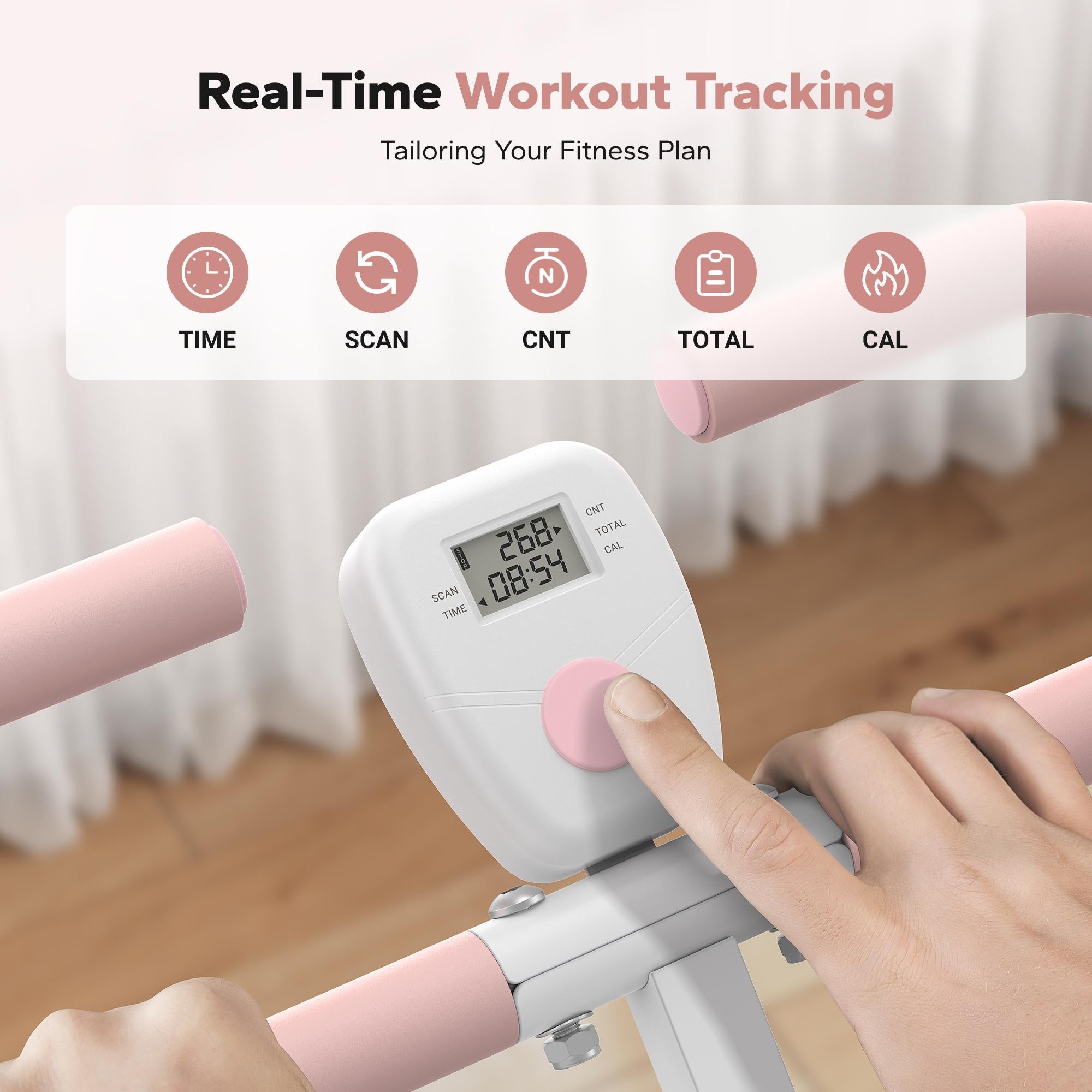 Adjustable Resistance Squat Rowing Machine Full Body Home Gym Exercise Equipment